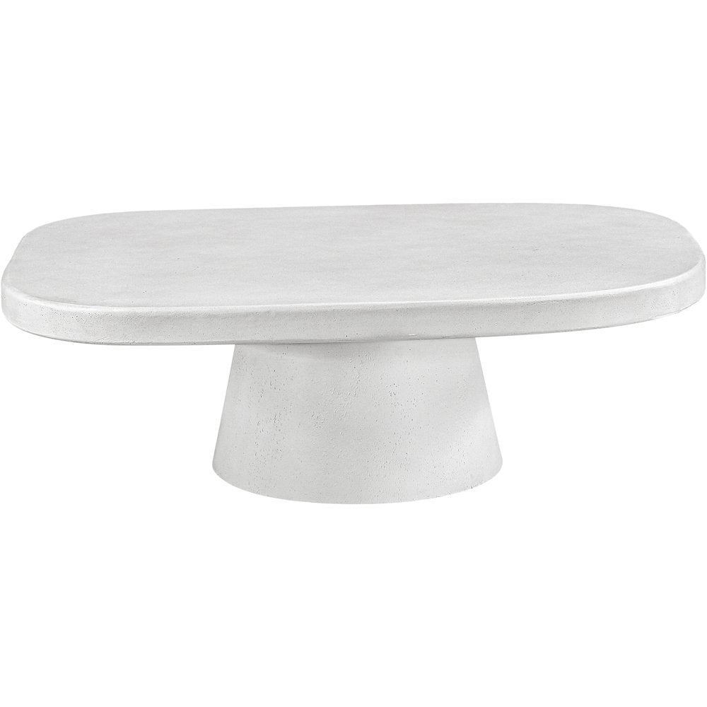 Prato White Concrete Indoor/Outdoor Coffee Table