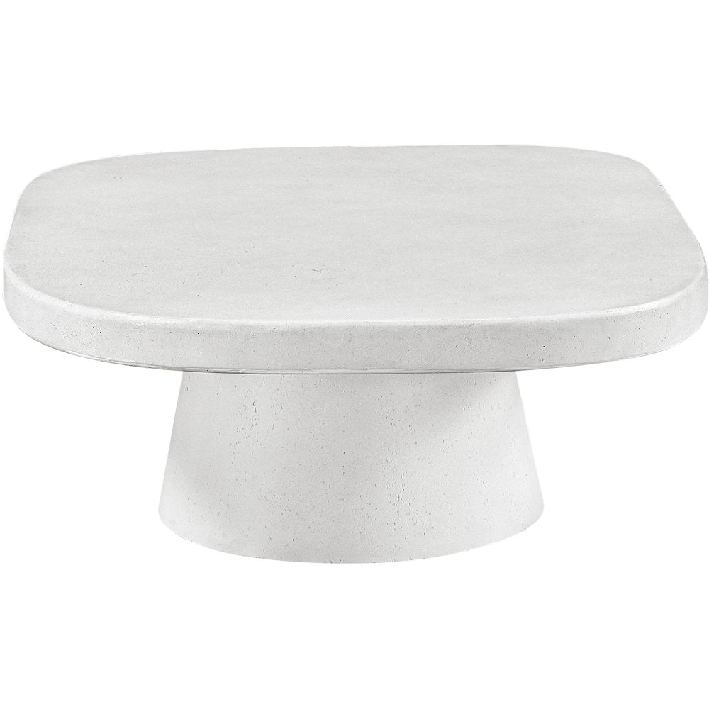 Prato White Concrete Indoor/Outdoor Coffee Table