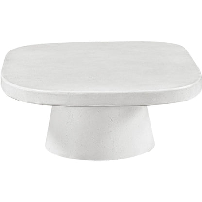 Prato White Concrete Indoor/Outdoor Coffee Table