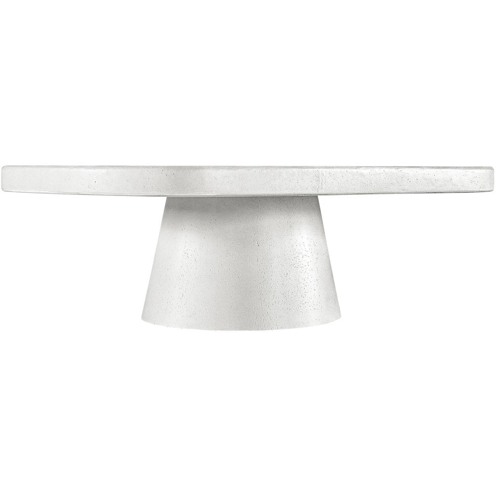Prato White Concrete Indoor/Outdoor Coffee Table
