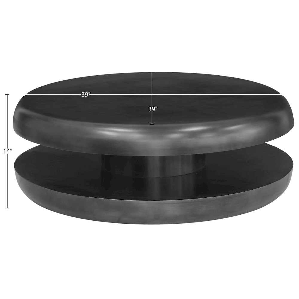 Jamison Black Iron Coffee Table