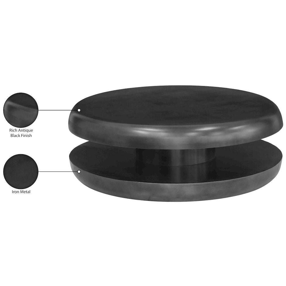 Jamison Black Iron Coffee Table