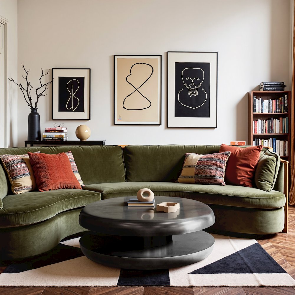 Jamison Black Iron Coffee Table
