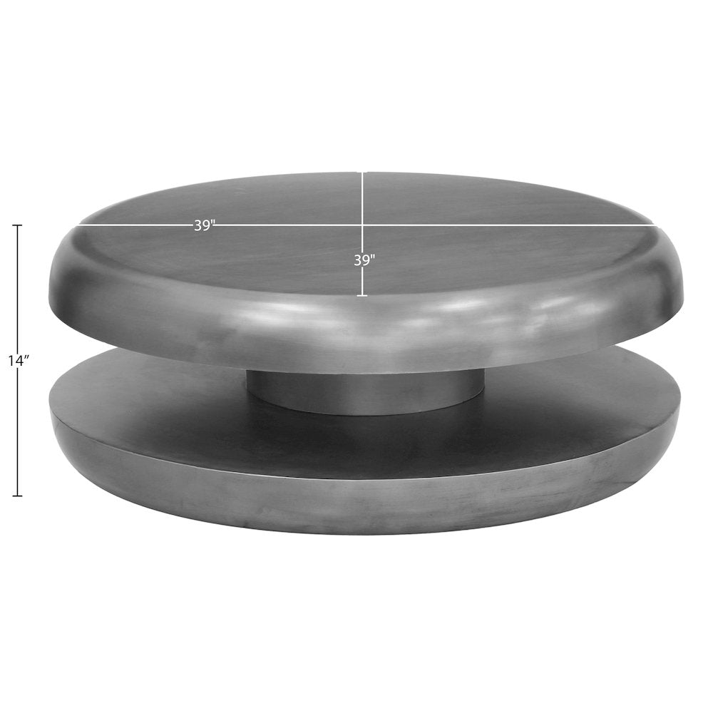Jamison Silver Iron Coffee Table