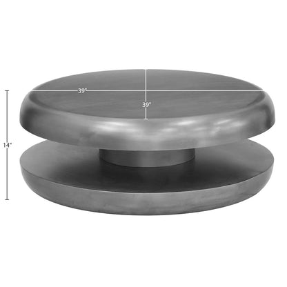 Jamison Silver Iron Coffee Table