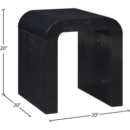 Toulon Black Oak Veneer End Table