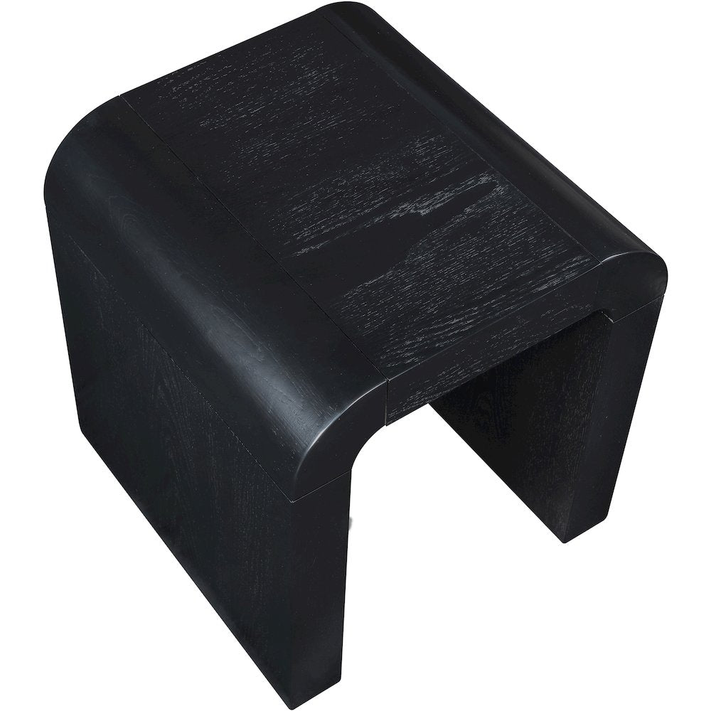 Toulon Black Oak Veneer End Table