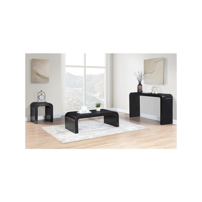 Toulon Black Oak Veneer End Table