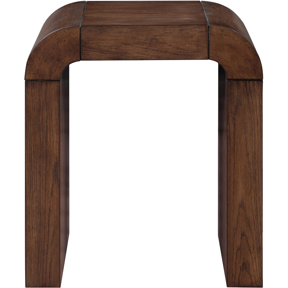 Toulon Brown Oak Veneer End Table