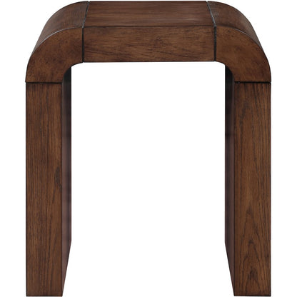Toulon Brown Oak Veneer End Table