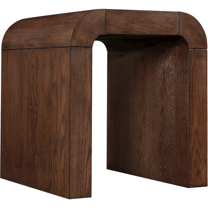 Toulon Brown Oak Veneer End Table