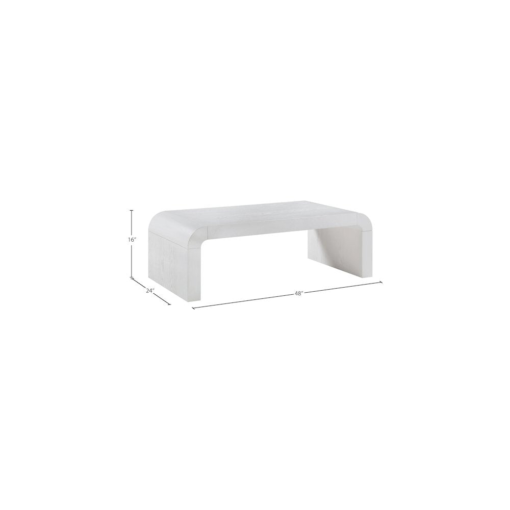 Toulon White Oak Veneer Coffee Table