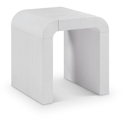 Toulon White Oak Veneer End Table