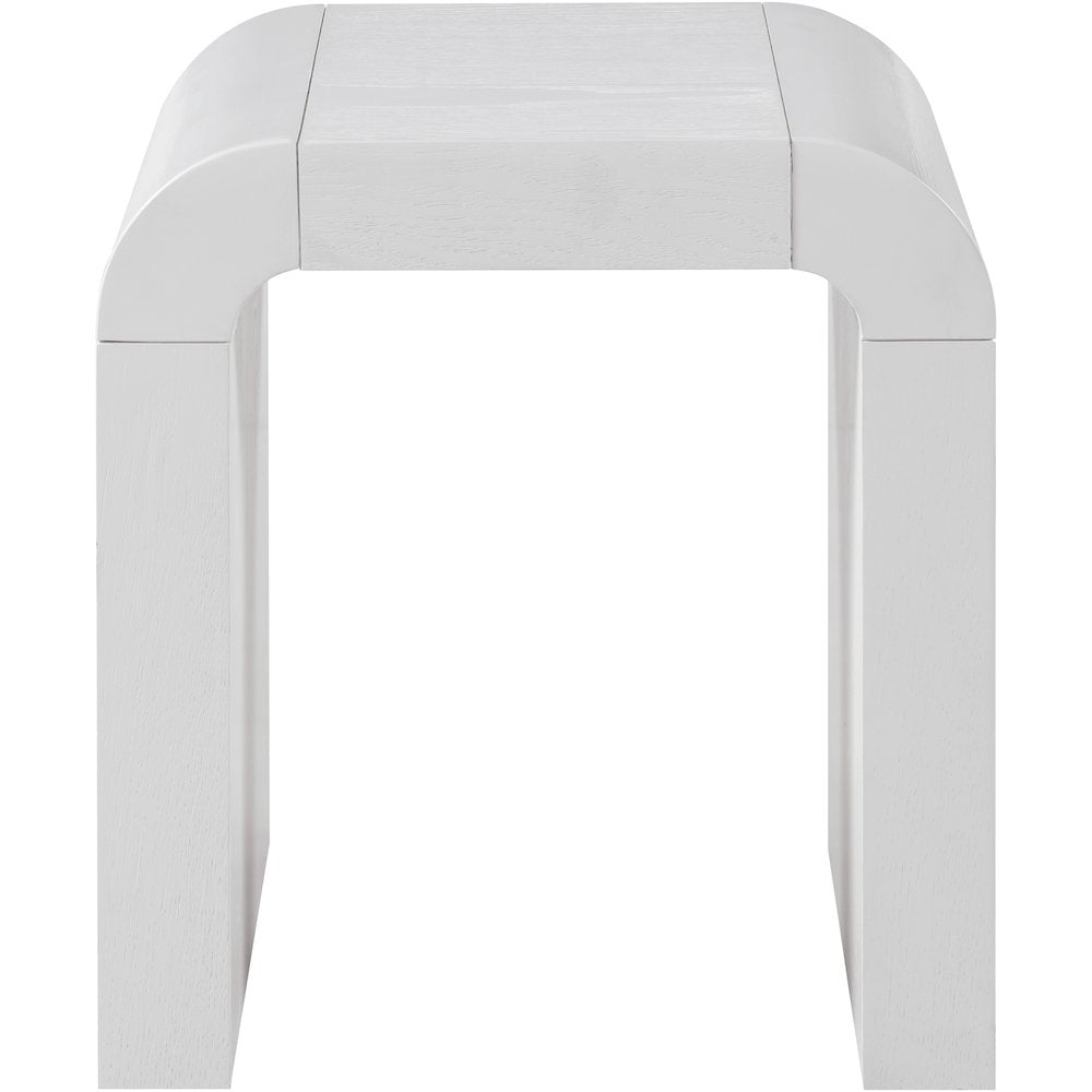 Toulon White Oak Veneer End Table