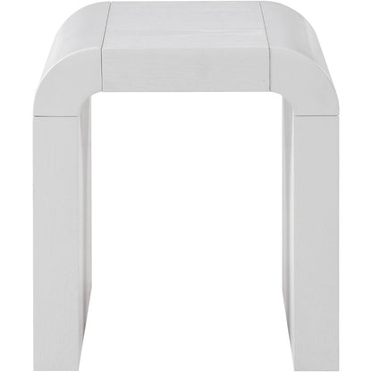 Toulon White Oak Veneer End Table