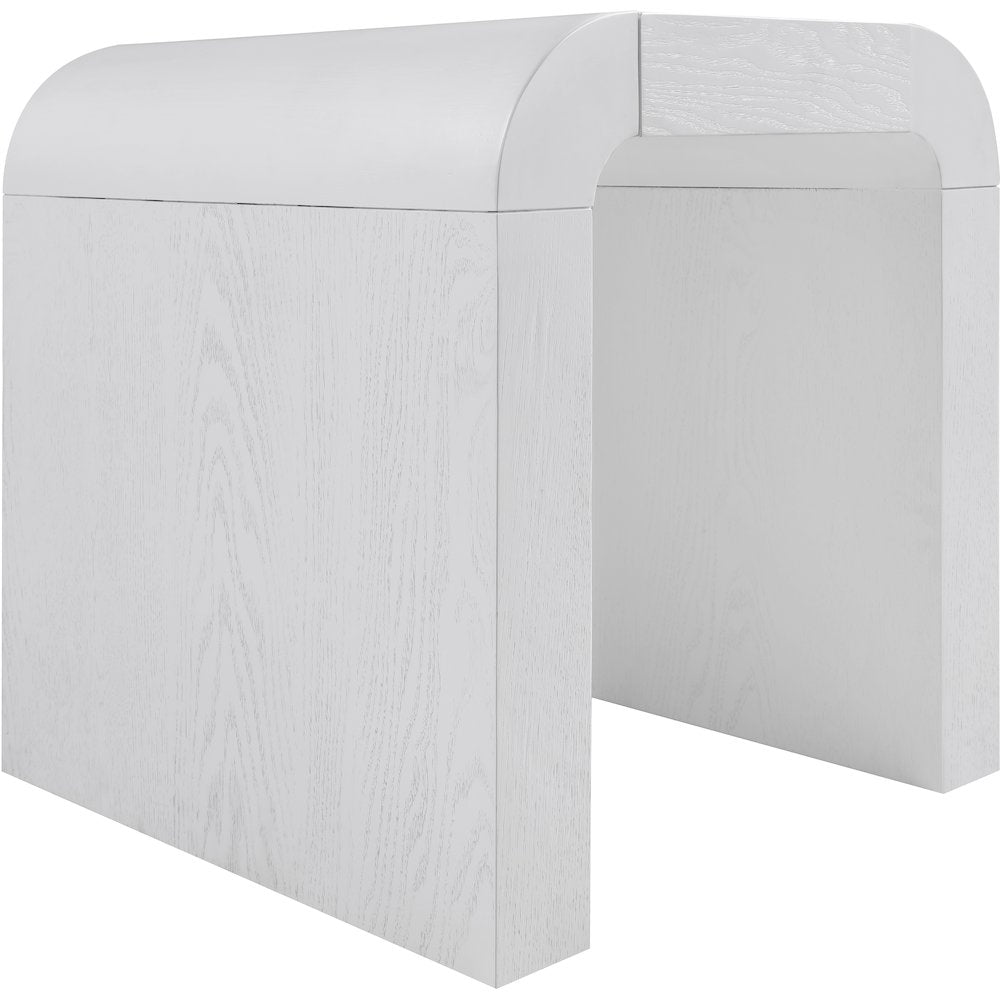 Toulon White Oak Veneer End Table