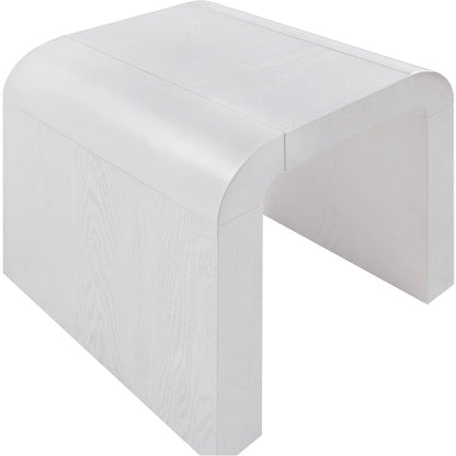 Toulon White Oak Veneer End Table