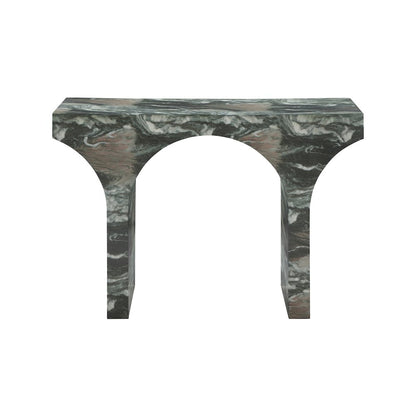 Pomezia Green Marble Finish Console Table