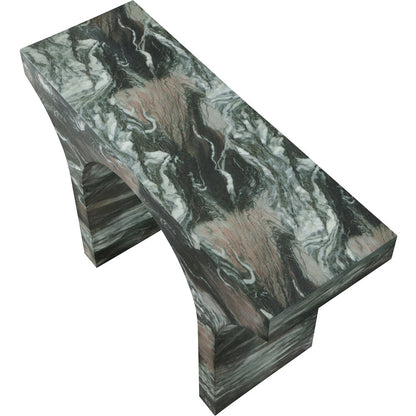 Pomezia Green Marble Finish Console Table