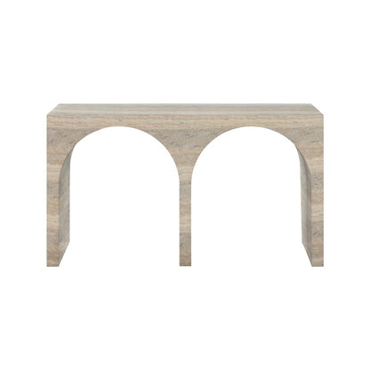 Faenza Travertine Travertine Finish Console Table