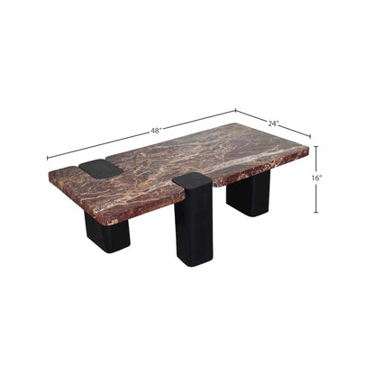 Ravenna Burgundy Coffee Table
