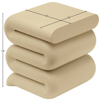 Roland Beige Iron End Table