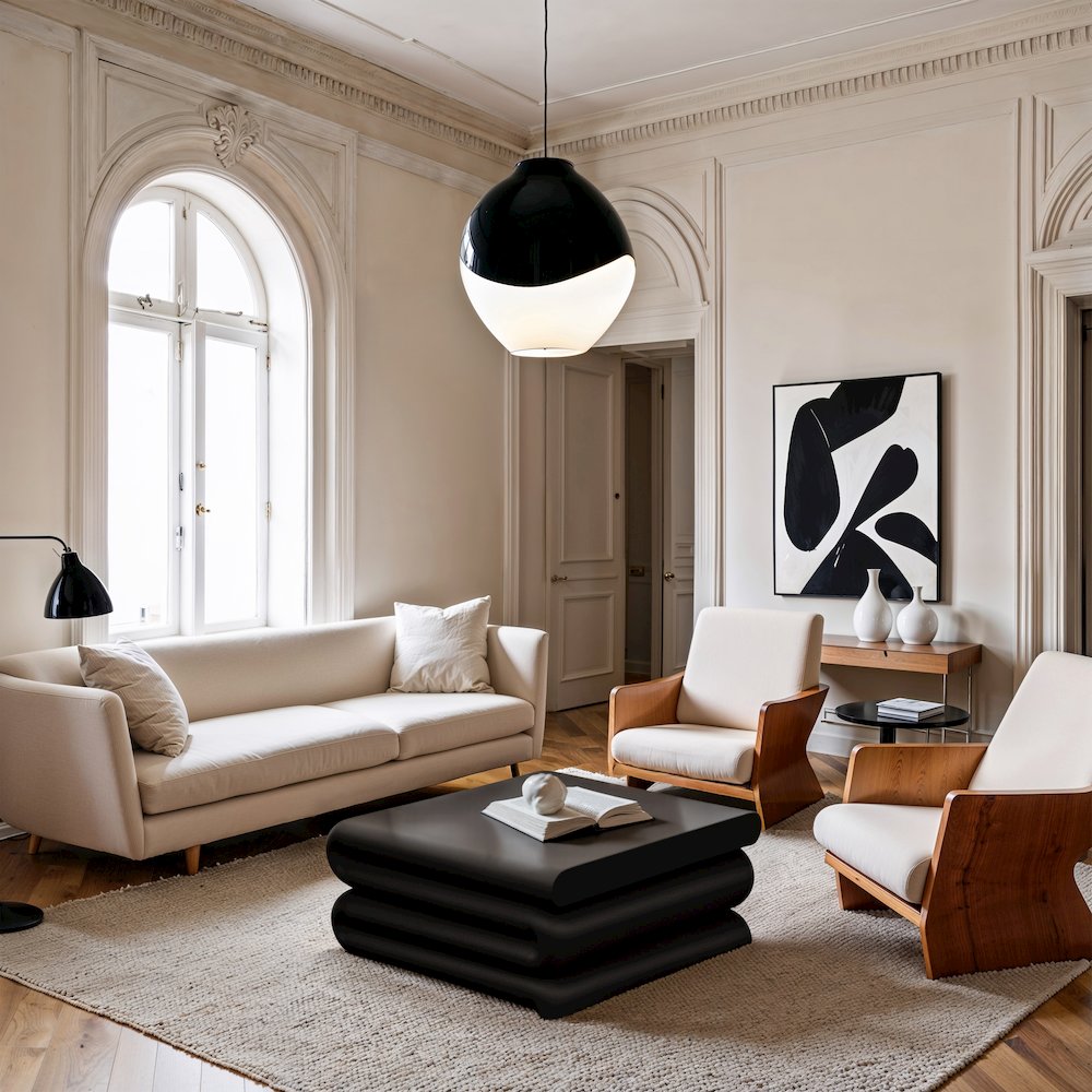 Roland Black Iron Coffee Table
