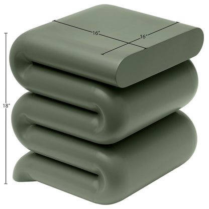 Roland Green Iron End Table