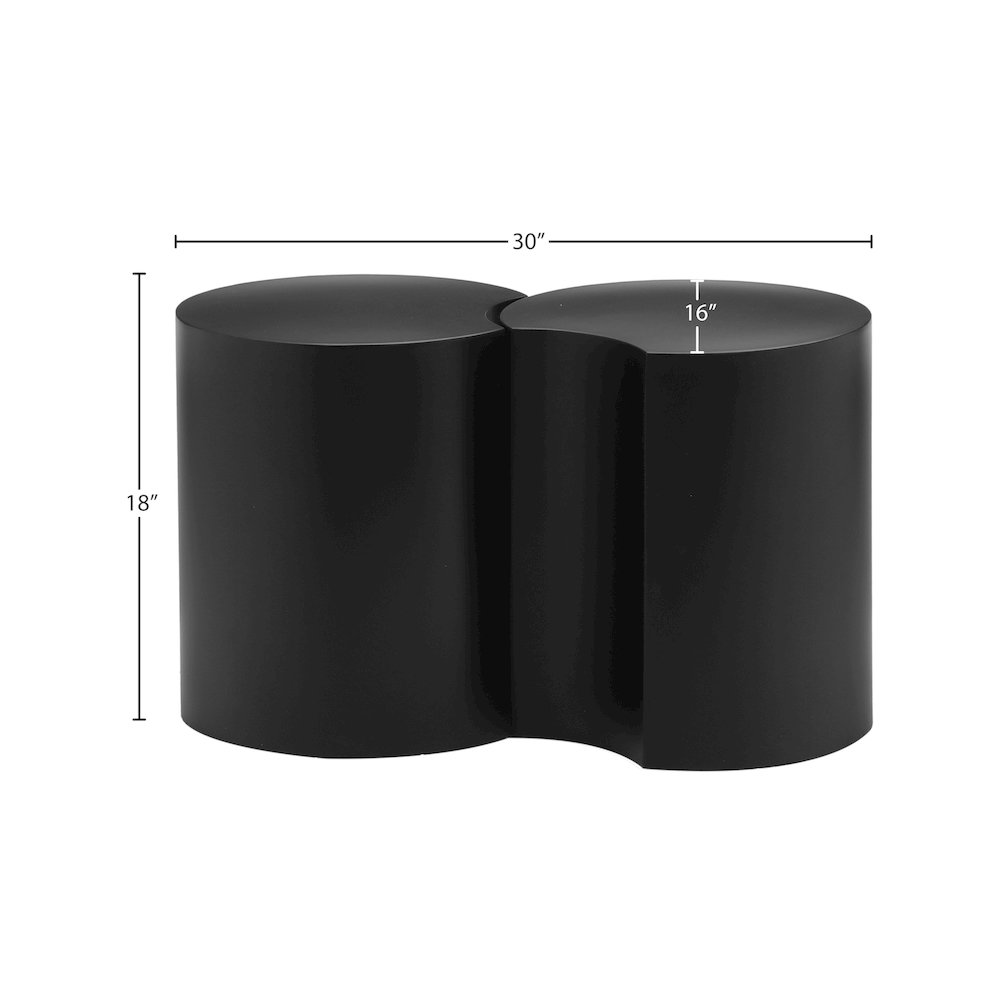 Dimple Black End Table