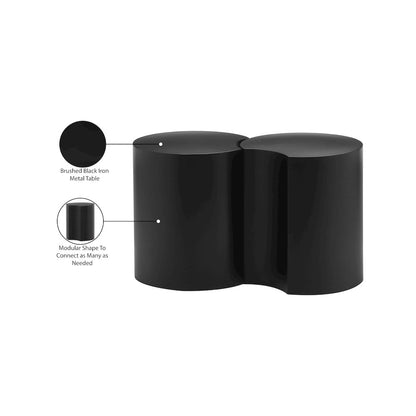 Dimple Black End Table