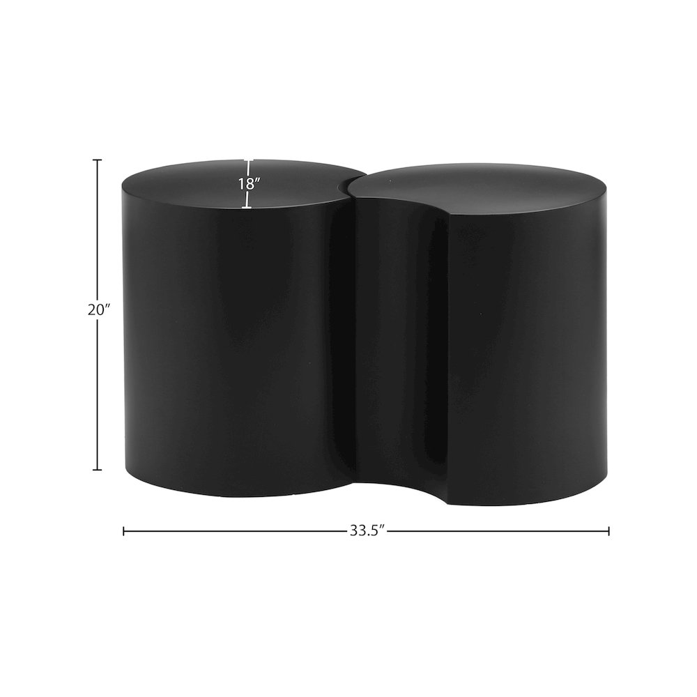 Dimple Black End Table