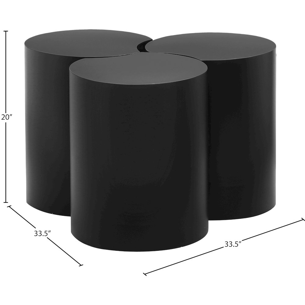 Dimple Black Coffee Table
