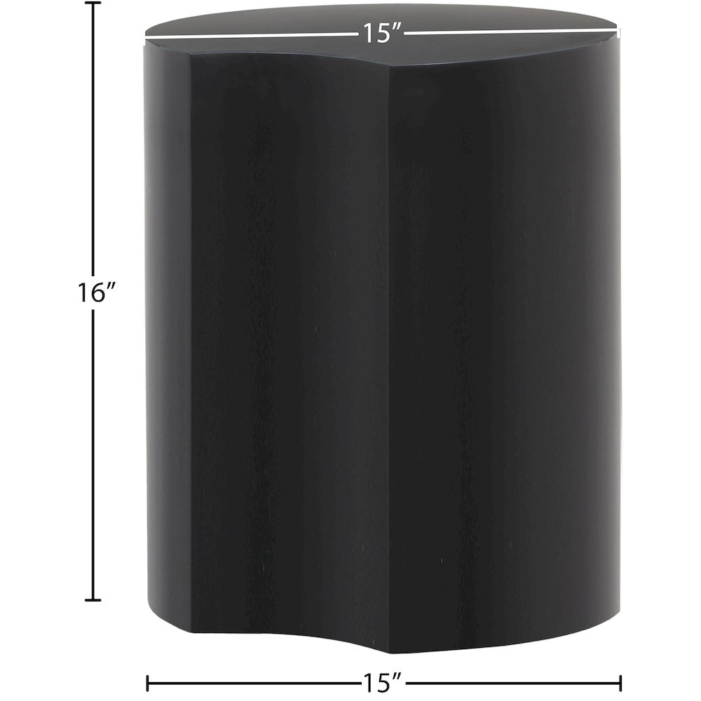 Dimple Black End Table