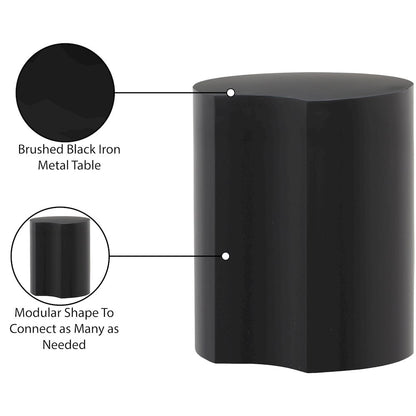 Dimple Black End Table
