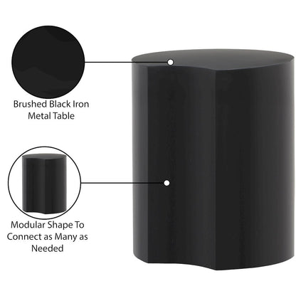 Dimple Black End Table