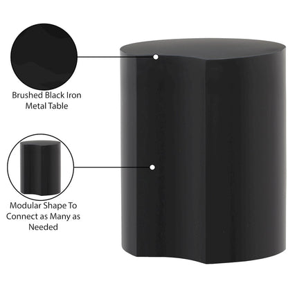Dimple Black End Table