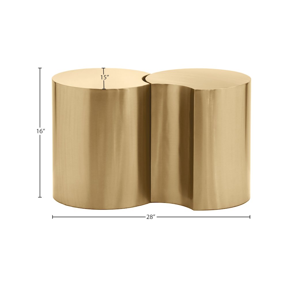 Dimple Gold End Table