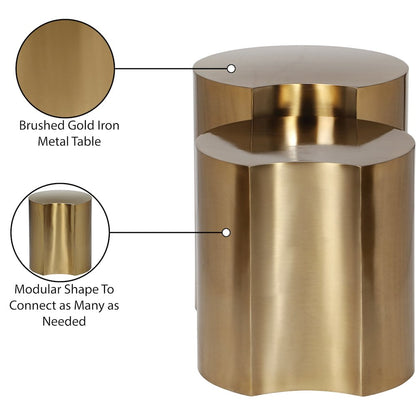 Dimple Gold End Table