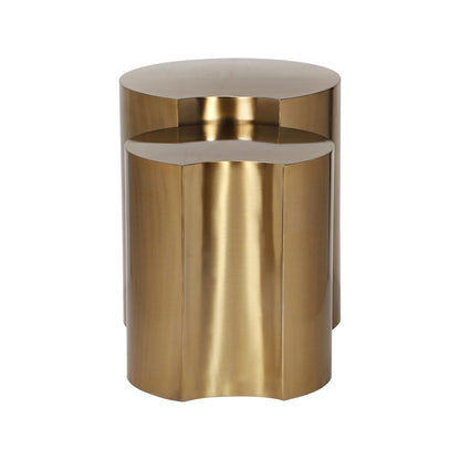 Dimple Gold End Table