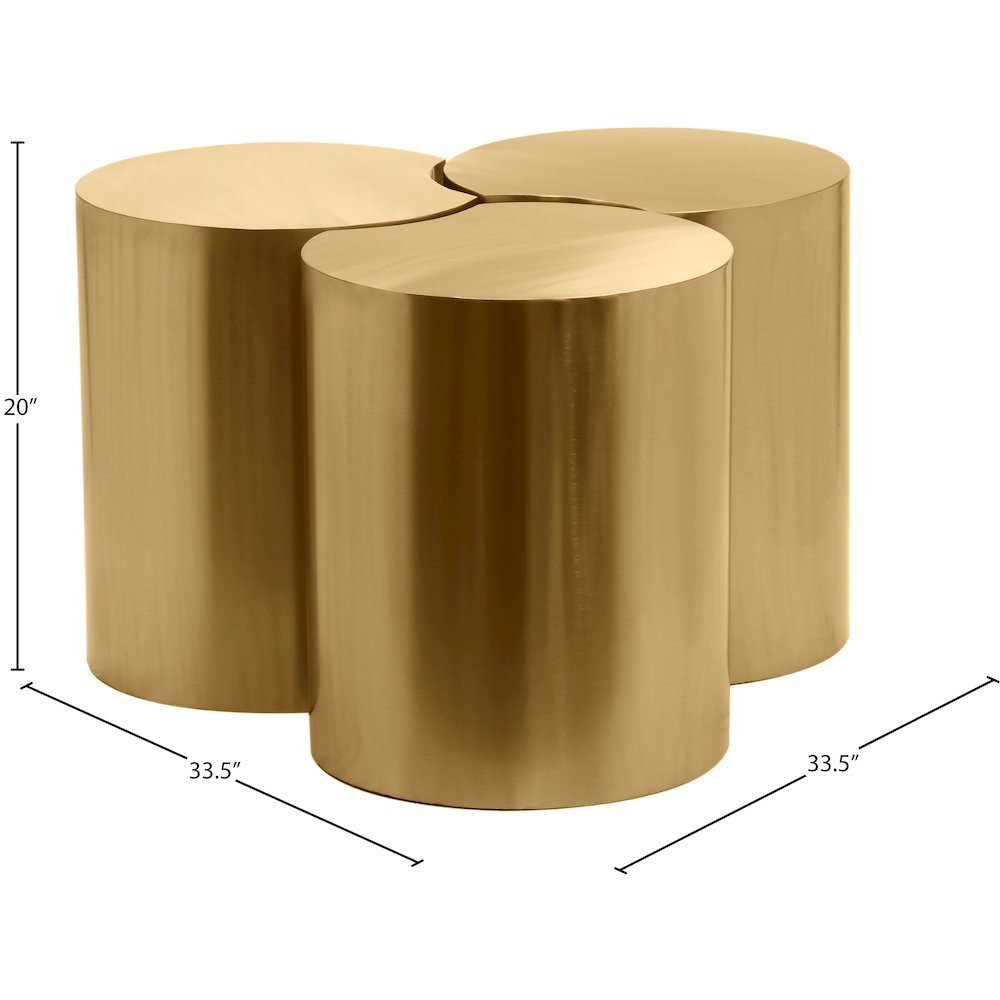 Dimple Gold Coffee Table
