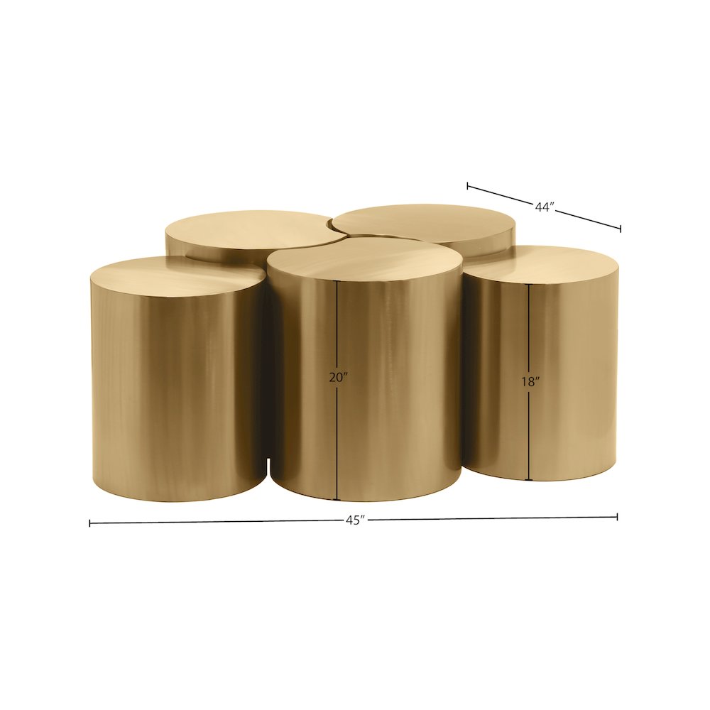 Dimple Gold Coffee Table