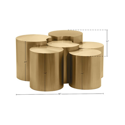 Dimple Gold Coffee Table