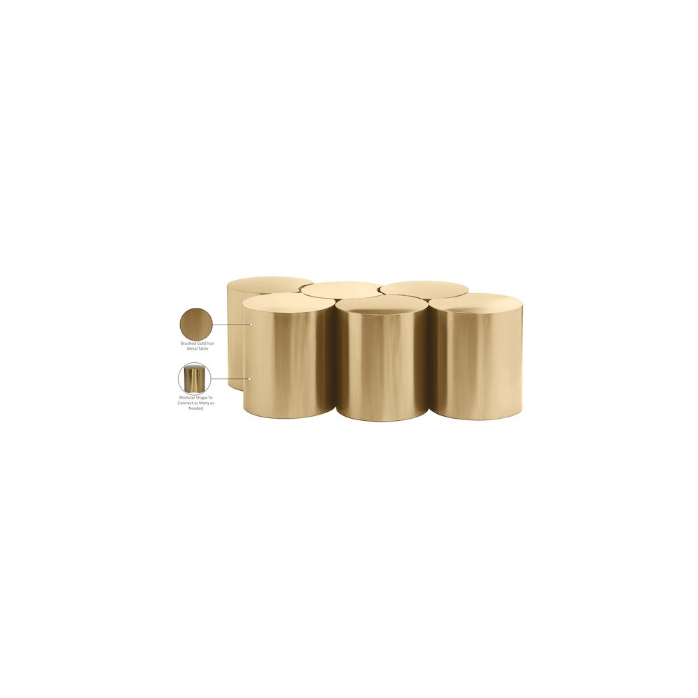 Dimple Gold Coffee Table