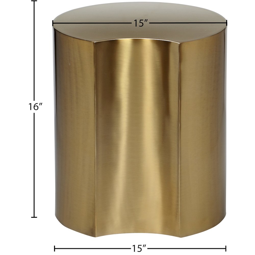 Dimple Gold End Table