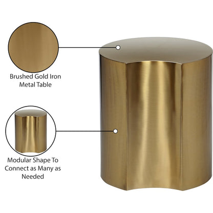 Dimple Gold End Table