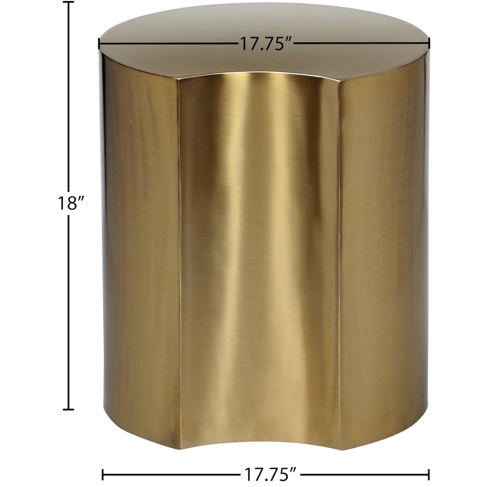 Dimple Gold End Table