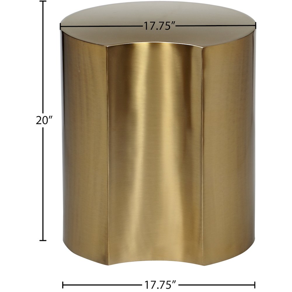Dimple Gold End Table