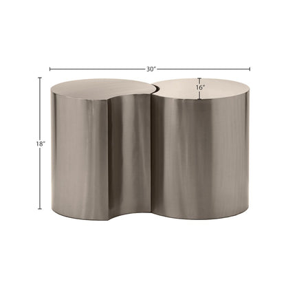 Dimple Silver End Table