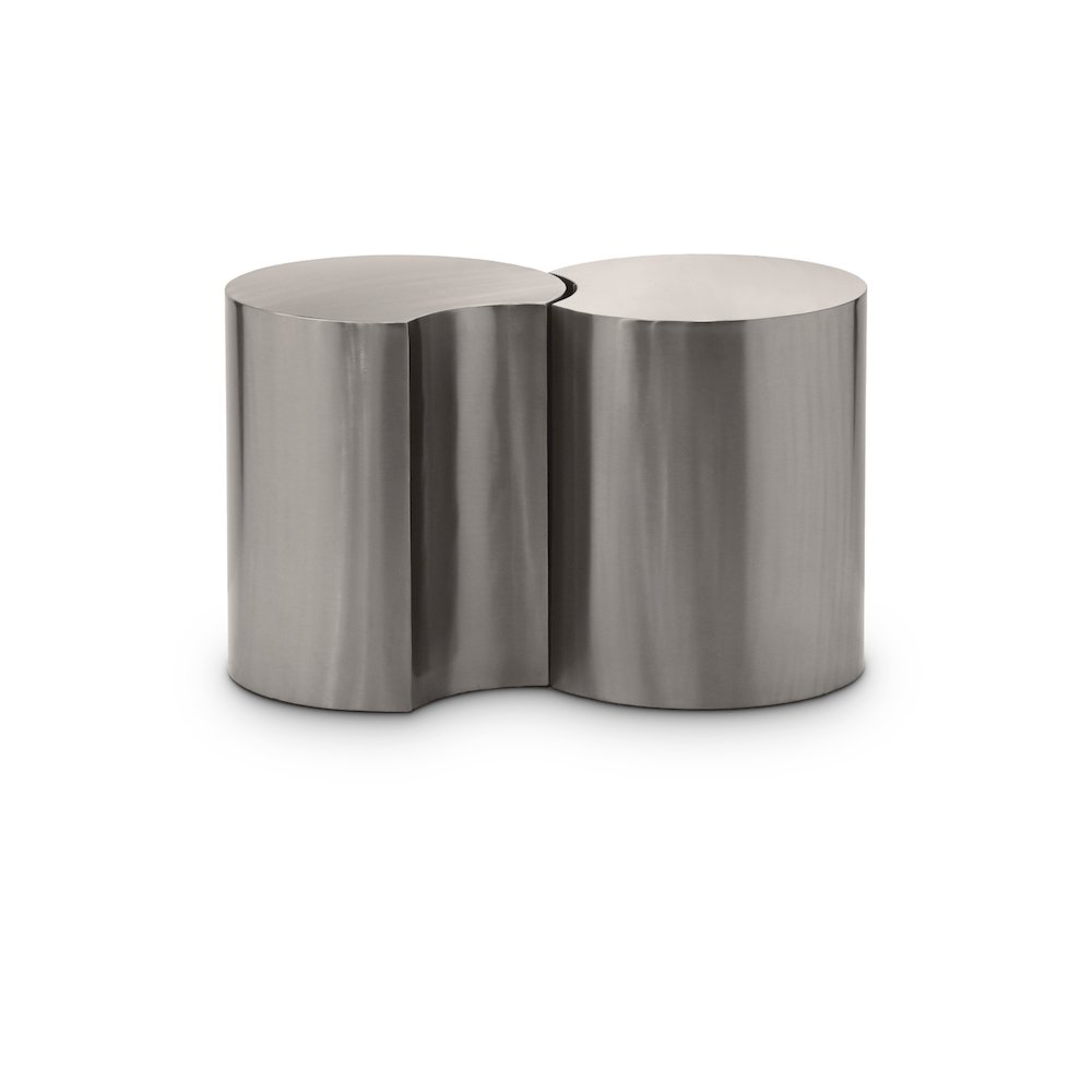 Dimple Silver End Table