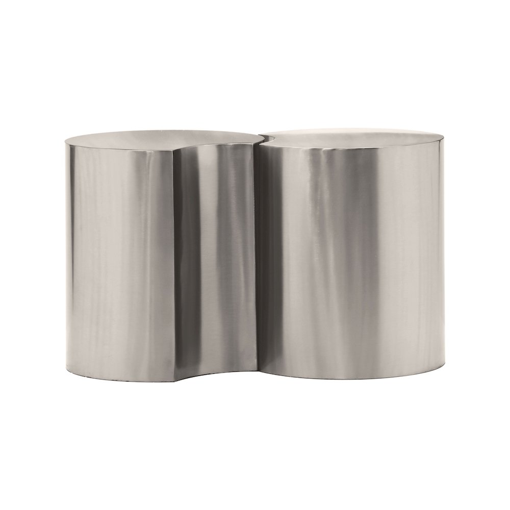 Dimple Silver End Table